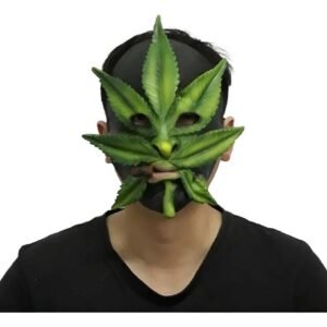 MASCARA DE LATEX HIERBA - CANNABIS- MARIHUANA