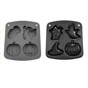 MOLDE DE SILICONA ''HALLOWEEN'' - 4 DISEÑOS