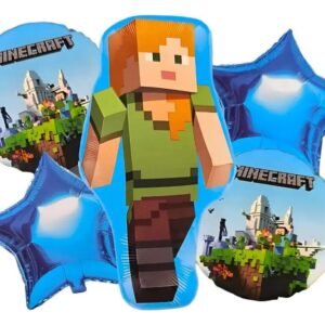 SET GLOBO MINECRAFT X5 VERDE