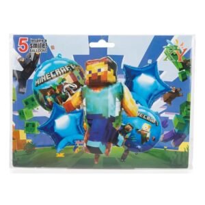 SET GLOBO MINECRAFT X5 AZUL