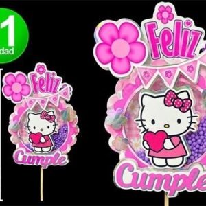 ADORNO TORTA TOPPER SHAKER 3D KITTY