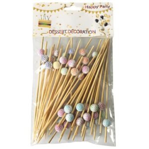 PINCHES DE COPETIN BOLITAS LUNARES 50 UNIDADES