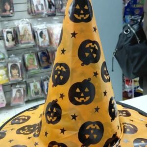 GORRO BRUJA CALABAZA NARANJA