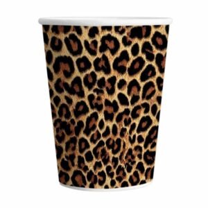 VASO POLIPAPEL ANIMAL PRINT X8
