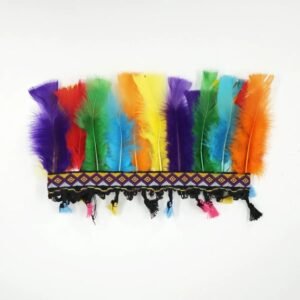 VINCHA INDIO 14 PLUMAS MULTICOLOR