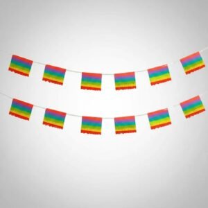 BANNER CON FLECOS ARCOIRIS X 250CM