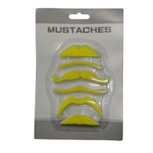 BIGOTES ARTIFICIAL AMARILLO X6