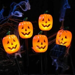 ESTACAS HALLOWEEN LUZ SOLAR CALABAZA