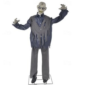 ANIMATRONIC ZOMBIE GIGANTE 1.90MTS SONIDO LUZ MOVIMIENT