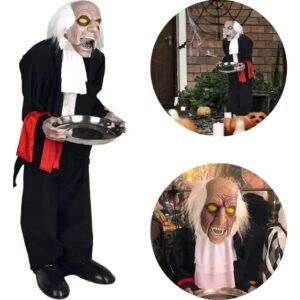 ANIMATRONIC MAYORDOMO HUMANO SONIDO LUZ MOVIMIENTO