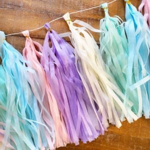 Borlas de papel de seda PASTEL