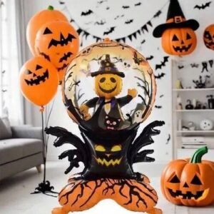 GLOBO GIGANTE ESFERA CRISTAL CALABAZA HALLOWEEN