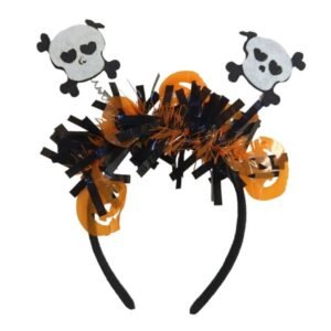 VINCHA FLECOS HALLOWEEN CALAVERA
