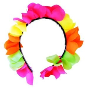 VINCHA FLORES MULTICOLOR HAWAIANO