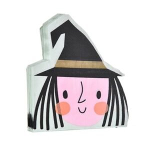 MINI SERVILLETAS BRUJA HALLOWEEN x20