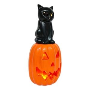 TOTEM CALABAZA Y GATO HALLOWEEN