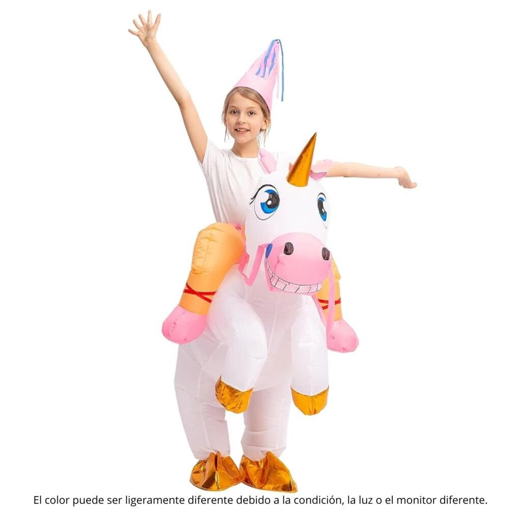 DISFRAZ INFLABLE UNICORNIO HADA INFANTIL