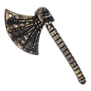 HACHA CON CALAVERA DORADO