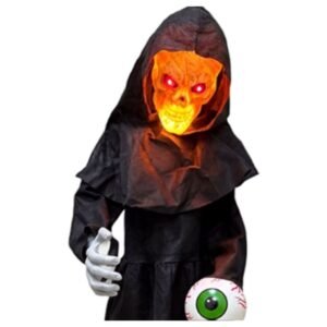 ANIMATRONIC ESQUELETO CON OJO EN MANO