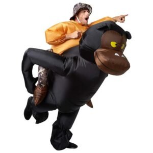 DISFRAZ INFLABLE CAZADOR MONO ADULTO
