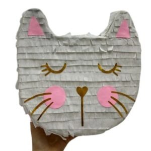 PIÑATA CHICA CARA GATO