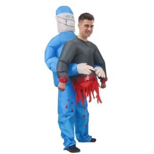 DISFRAZ DOCTOR SECUESTRA ENSANGRENTADO
