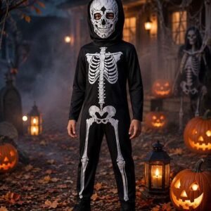 DISFRAZ NIÑO NIÑA ESQUELETO