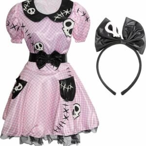 DISFRAZ MUÑECA DE TRAPO ROSA TALLE XL