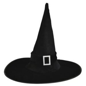GORRO BRUJA CON HEBILLA STRASS