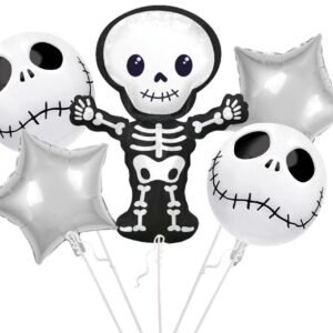 SET GLOBOS DE HALLOWEEN JACK ESQUELETOS