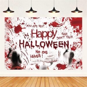 POSTER SANGRIENTO *HAPPY HALLOWEEN* 150x100cm
