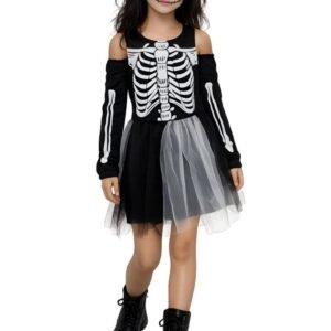 DISFRAZ ESQUELETO NIÑA M (7-9 AÑOS)